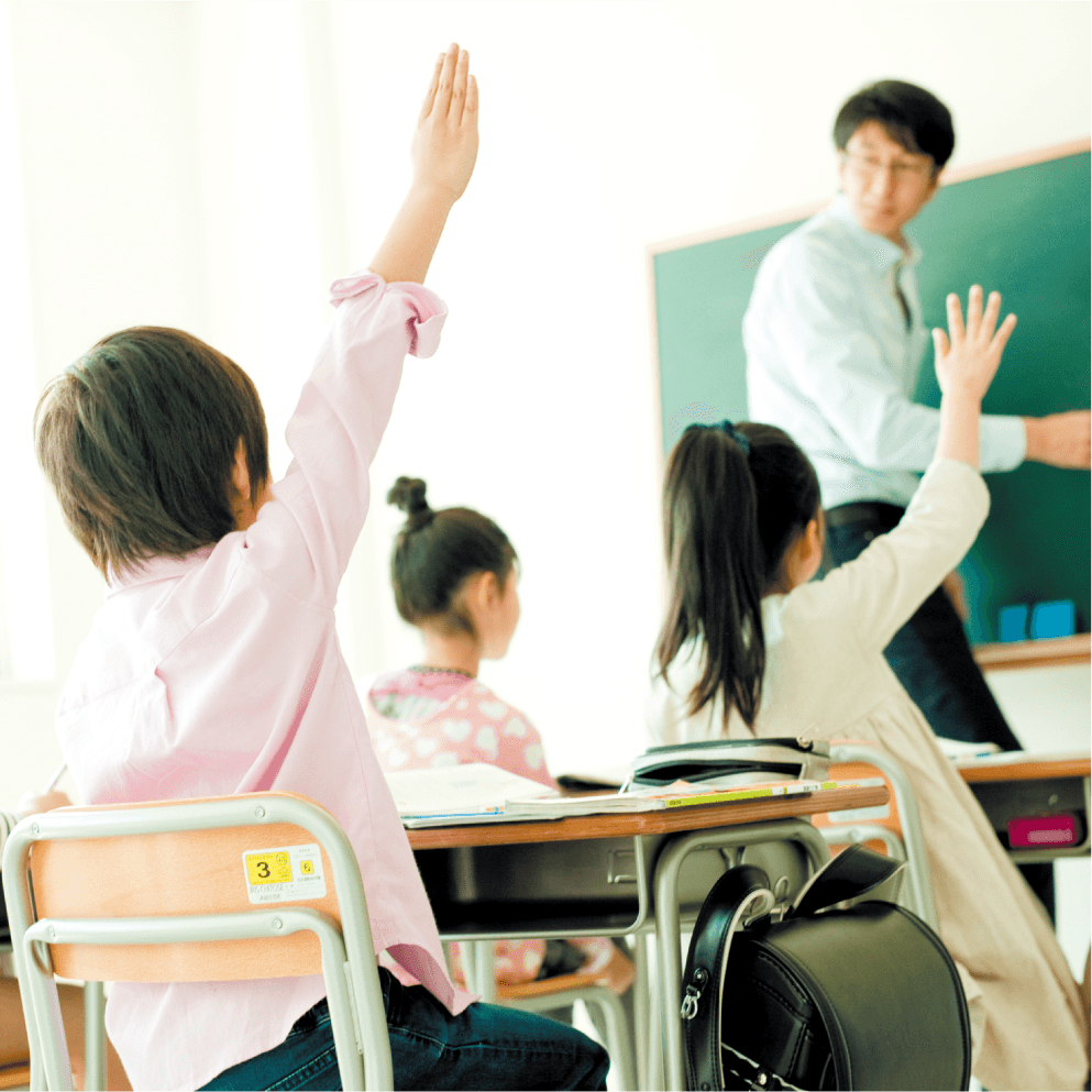 学校の教室の中のイメージ図